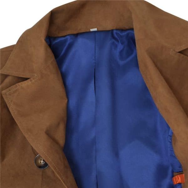 10th Doctor Coat Suede Version David Tennant Trench Overcoat For Cosplay 3