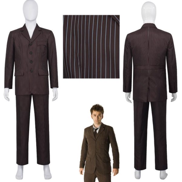 Doctor Who 10th Doctor Brown Suit David Tennant Iconic Costume 6